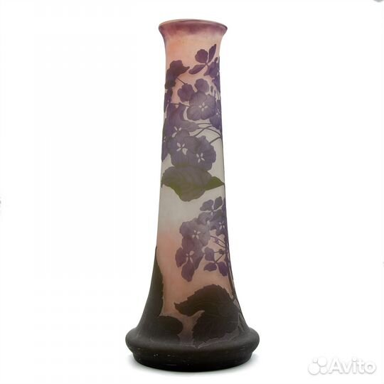 Ваза с декором в виде гортензии Эмиль Галле