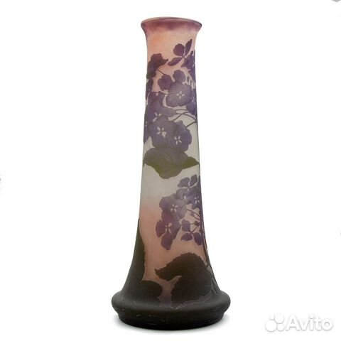 Ваза с декором в виде гортензии Эмиль Галле