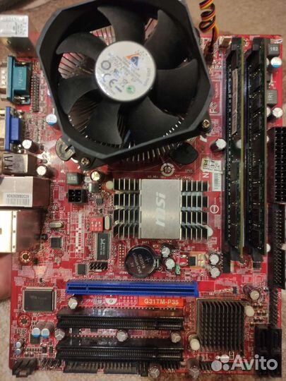 Плата 775 сокет/2.83Ггц/4Гб озу