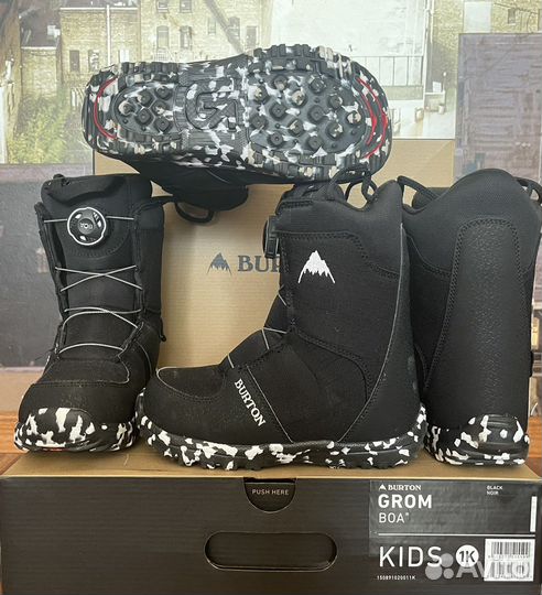 Сноубордические ботинки burton grom BOA