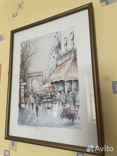 Картина репродукция Париж