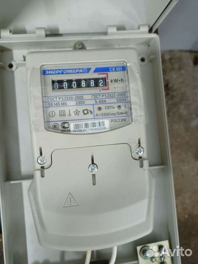 Ящик, счётчик, автоматы в сборе