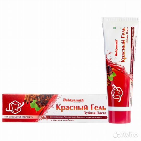 Зубная паста Красный гель Бэйдинат Baidyanath 100