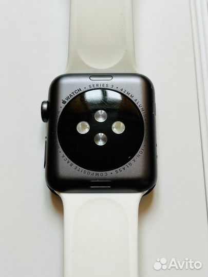 Часы apple watch 3 42mm 100% акб