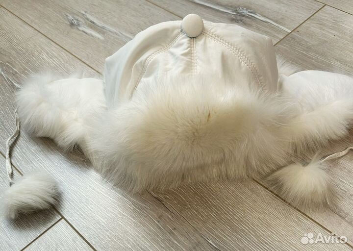 Шапка ушанка натуральный мех женская