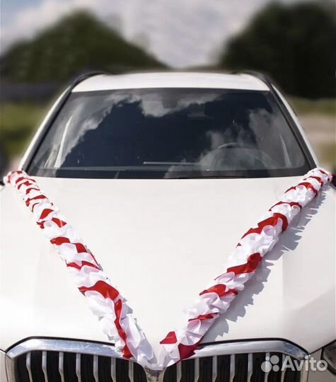 Украшения для машины свадебные