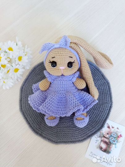 Набор Грызунок и Зайка вязаная игрушка (на заказ)