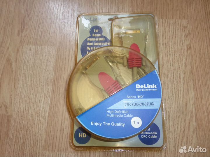 Кабель DVI-D plug - DVI-D plug DeLink