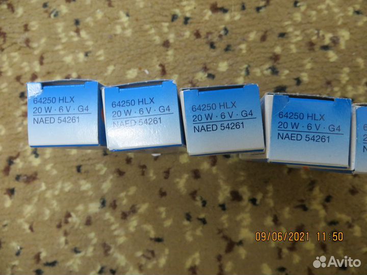 Галогеновые лампы для микроскопа 6V 20W