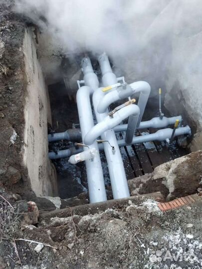 Ремонт теплотрассы. Отопление, водопровод