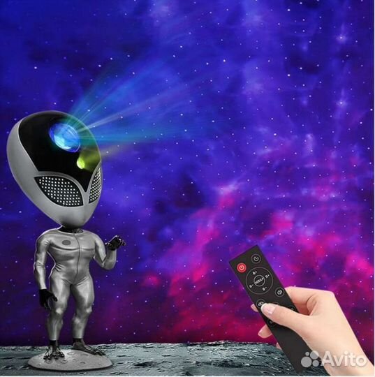 Ночник проектор звездного неба Пришелец