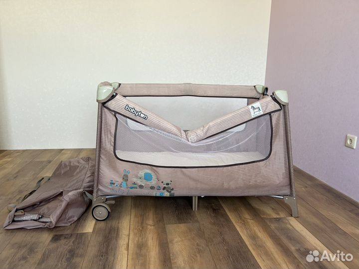 Кроватка манеж с матрасом