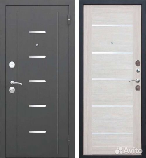 Дверь входная 7,5 см Garda Муар Царга Лиственница