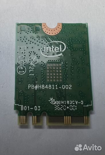 WiFi адаптер + Bluetooth Intel 3168NGW