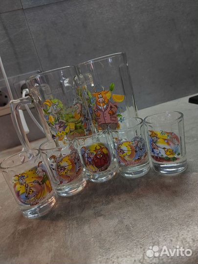 Пивные бокалы и стопки