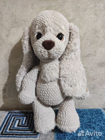 Вязаная собачка спаниель