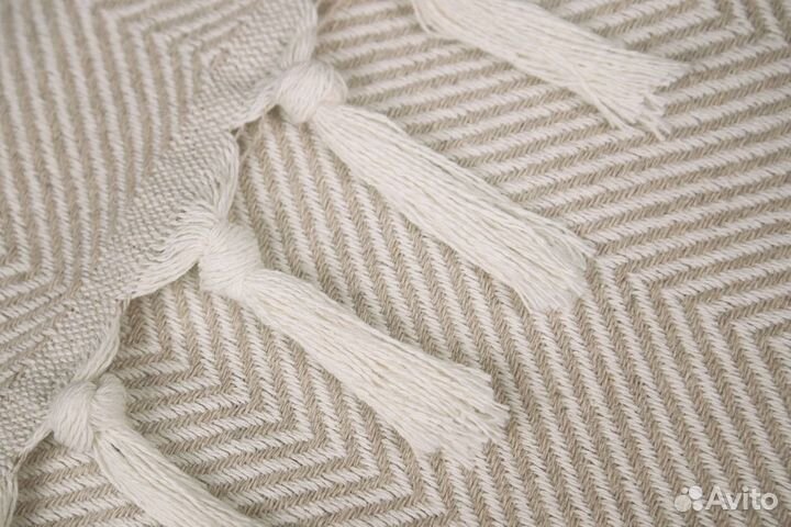 Плед хлопковый Venera 145х200 см, цвет Бежевый