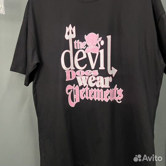 Футболка Vetements the devil дьявол