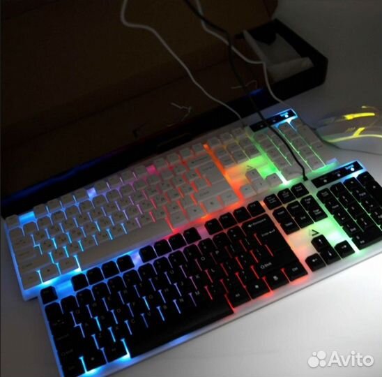 Комплект клавиатура и мышь с подсветкой luminous