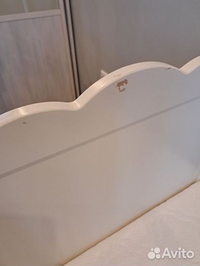 Детская кроватка IKEA хенсвик+матрас Plitex 12060