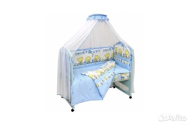 Комплект белья + бортики + балдахин