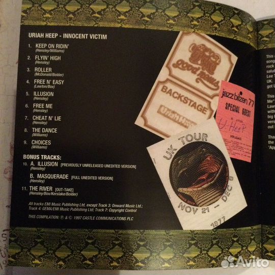 CD Uriah Heep/Innocent Victim,1997 UK