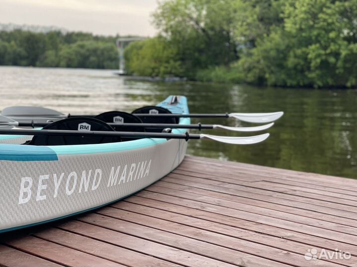 Надувной каяк с жесткими бортами 2023. Сап - каяк