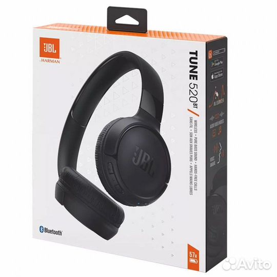 Беспроводные наушники JBL Tune 520BT, черный