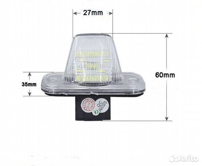 Подсветка номера Volkswagen Passat B3 Transporter