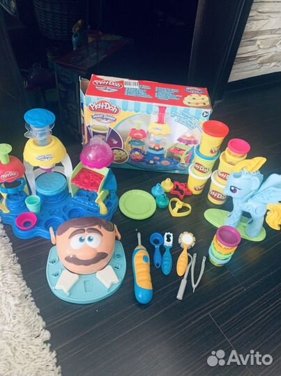 Play doh мистер зубастик, фабрика мороженного