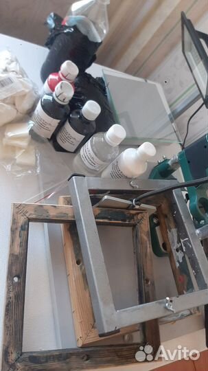 Набор для шелкографии печати на пакетах и шарах