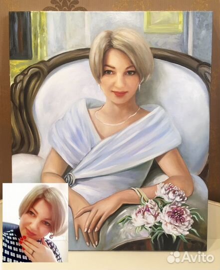 Напишу портрет Маслом на холсте