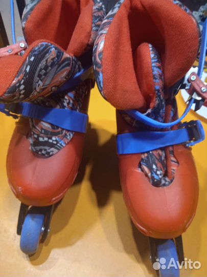 Роликовые коньки детские раздвижные 30-33