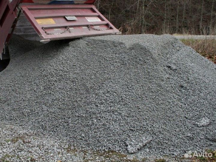 Щебень \ Отсев белый мелкий от 3кубов