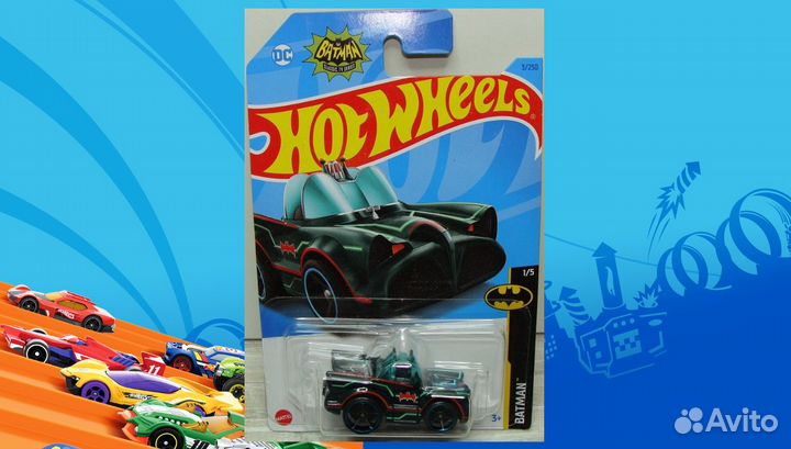 Hot Wheels Classic TV Series Batmobile Темно Синий