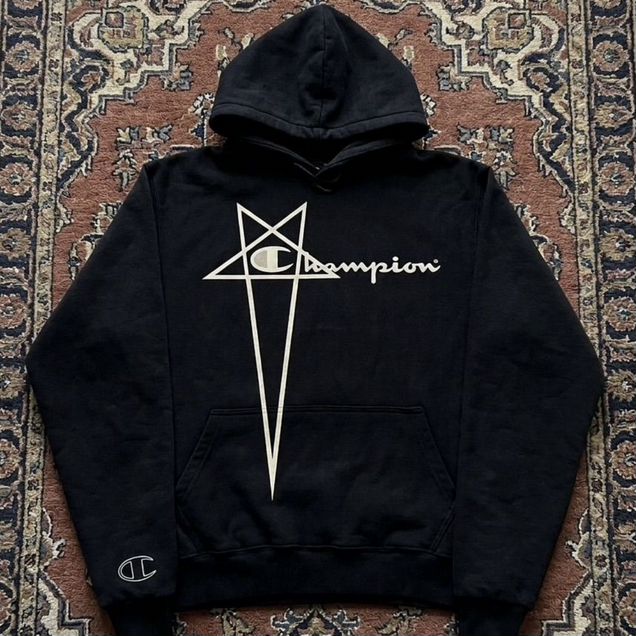 Худи champion x Rick owens