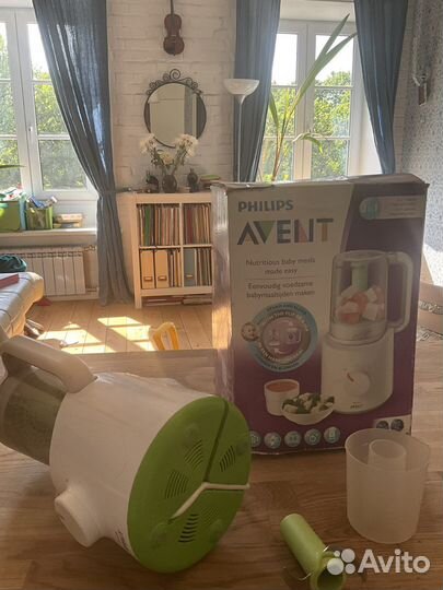 Пароварка-блендер Philips Avent, 2 в 1, малышу