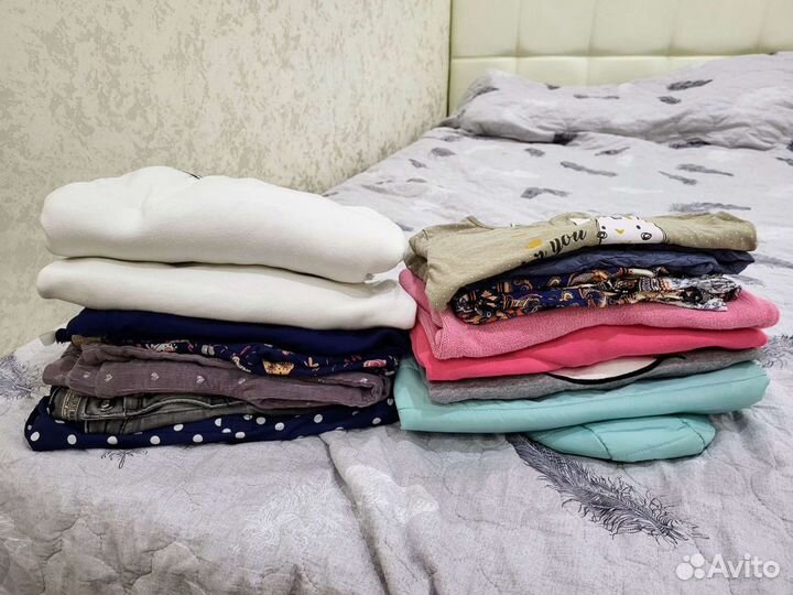 Большой пакет вещей на девочку 92-104