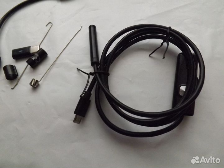 Камера эндоскоп с подсветкой и насадками