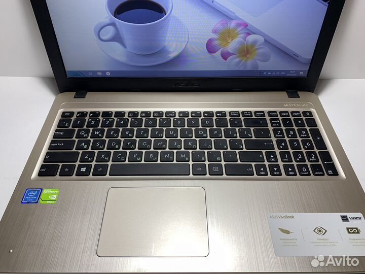 Игровой ноутбук Asus 4ядра/2видеокарты/4gb/ssd