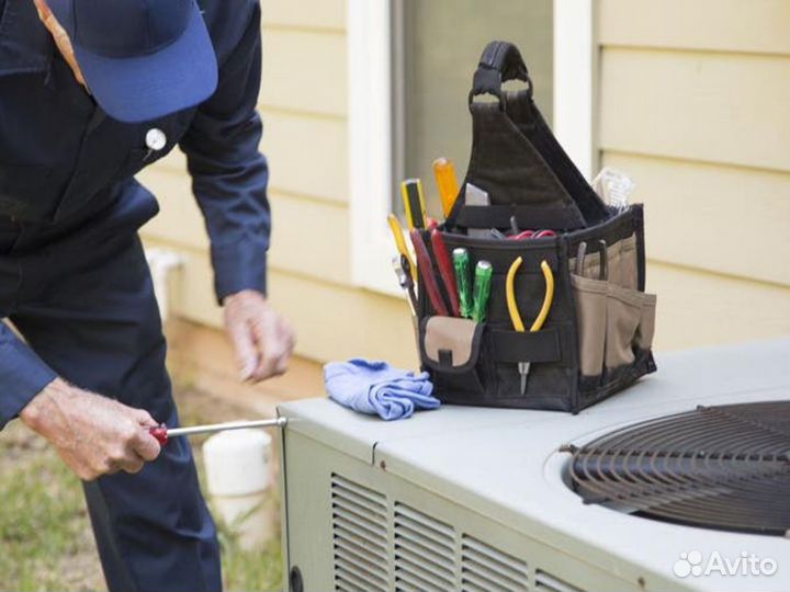 Установка сплит систем. Закладка трасс