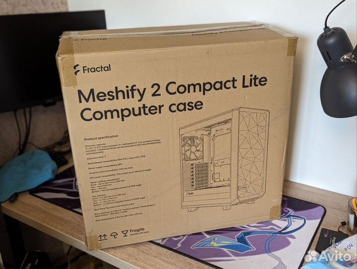 Корпус для пк Fractal Design Meshify 2 Compact Lit