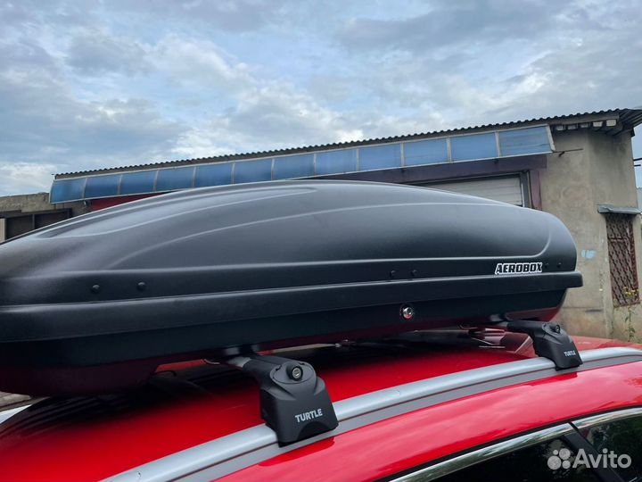 Автобокс Aerobox 470л двусторонний на Киа Сид св