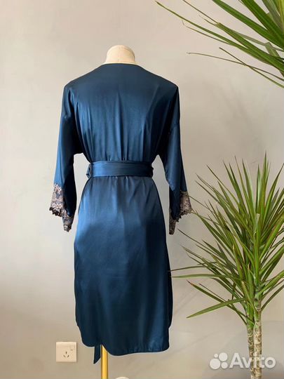 La perla сорочка халат Пижама атласная шелковая