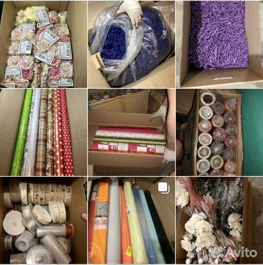 Склад подарочной упаковки и декора