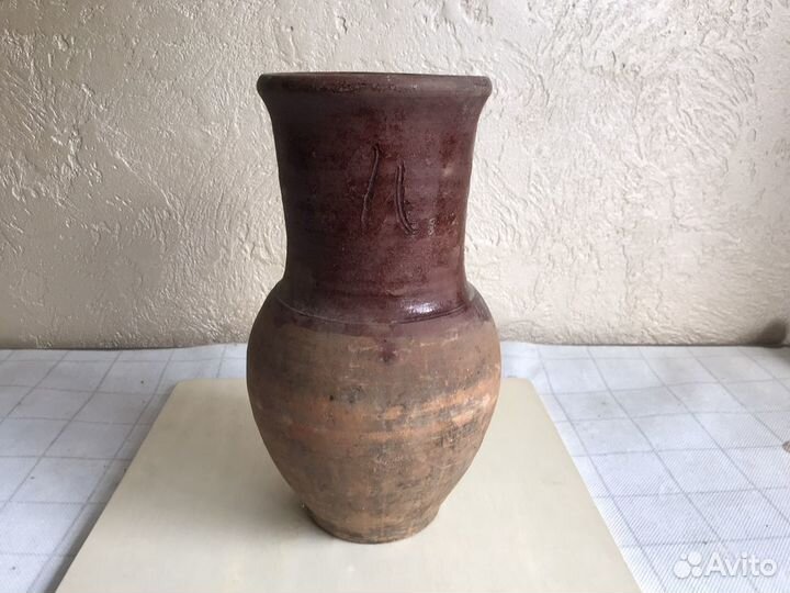 Крынка глиняная керамический кувшин ваза