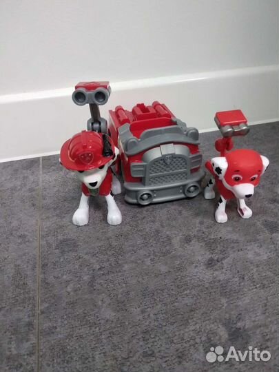 Набор щенков с машинами Щенячий патруль Raw patrol