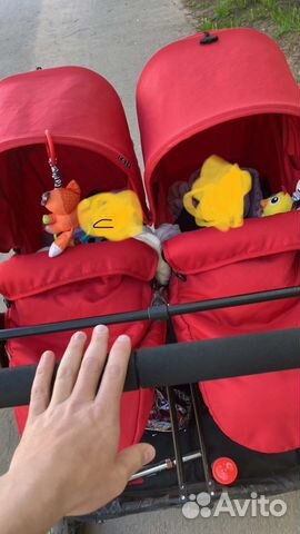 Коляска 2 в 1 для двойни