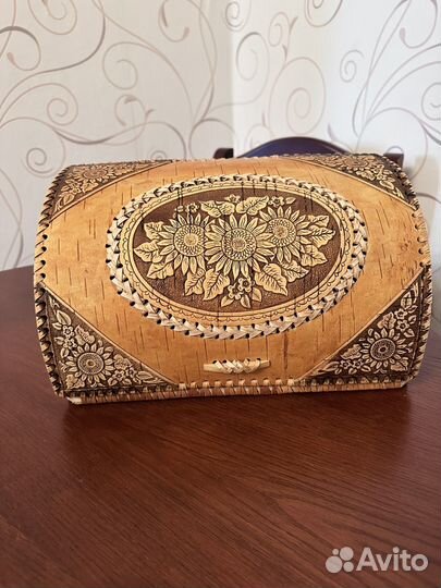 Берестяная хлебница