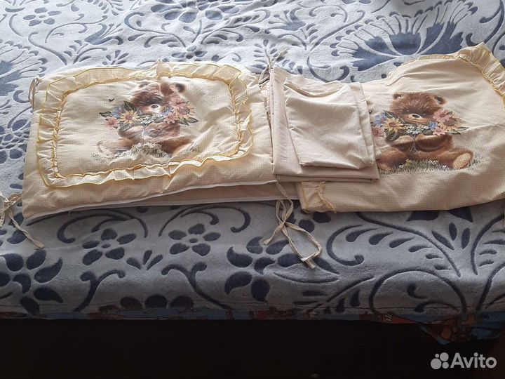 Балдахин+постельное бельё+бортики